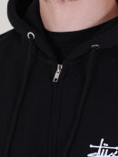 Stussy - Stussy - Basic Logo Zip Hood | Black