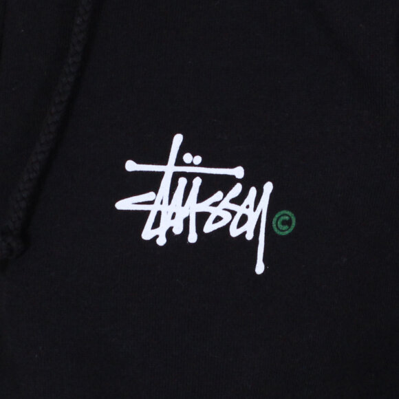 Stussy - Stussy - Basic Logo Zip Hood | Black