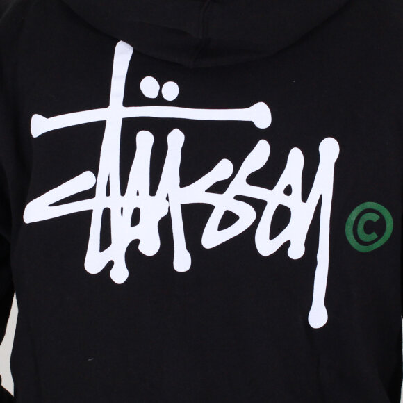 Stussy - Stussy - Basic Logo Zip Hood | Black
