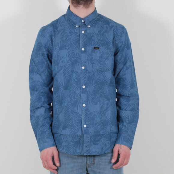 Lee - Button Down | Delft Blue
