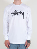 Stussy - Stussy - Stock L/S T-shirt | White